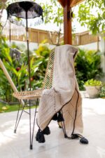 decke aus rohbaumwolle hitam