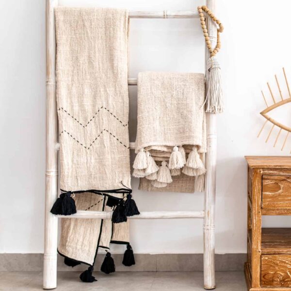 decke aus rohbaumwolle hitam 4