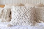 geflochtene makramee boho kissenbezug dua