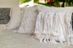 geflochtene makramee boho kissenbezug satu