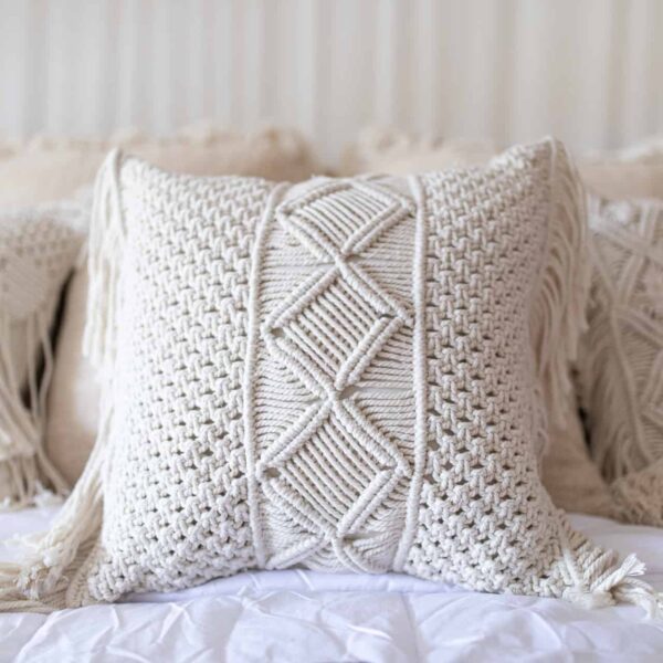 geflochtene makramee boho kissenbezug tiga 4