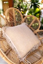 kissenbezug aus rohbaumwolle boho kotak