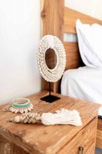 muschel fusskette minzgruen