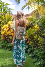 plecak rattanowy damski z bali