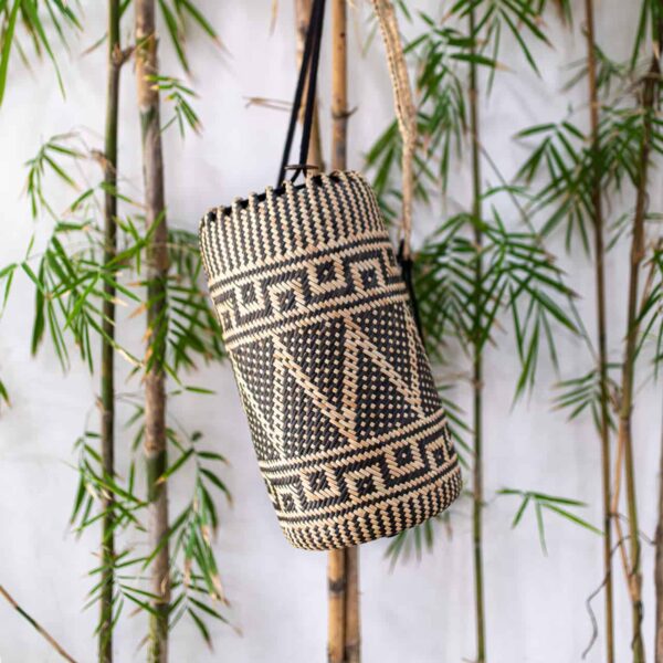 plecak rattanowy na ramie boho