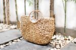 pleciona torebka koszyk na plaze