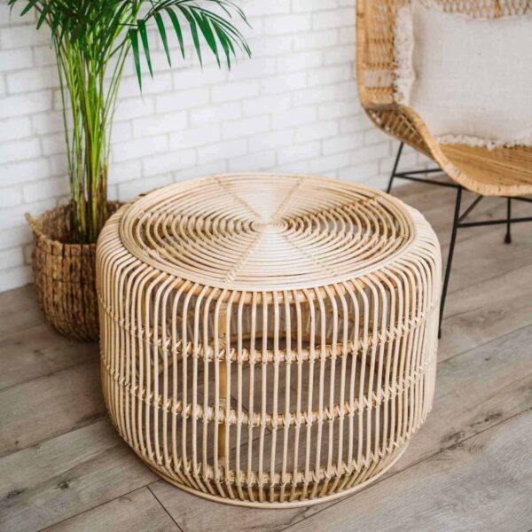 rattan runder kaffeetisch kopi m 2