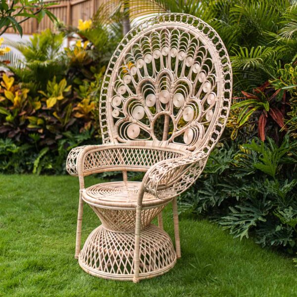 rattan sessel pfau paw