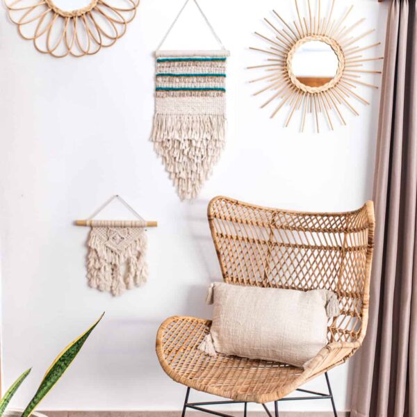 rattan spiegel blume 2