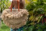 torebka damska slomkowa z bali