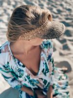 strand strohhut braun