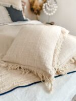 kissenhuelle aus rohbaumwolle boho lembut