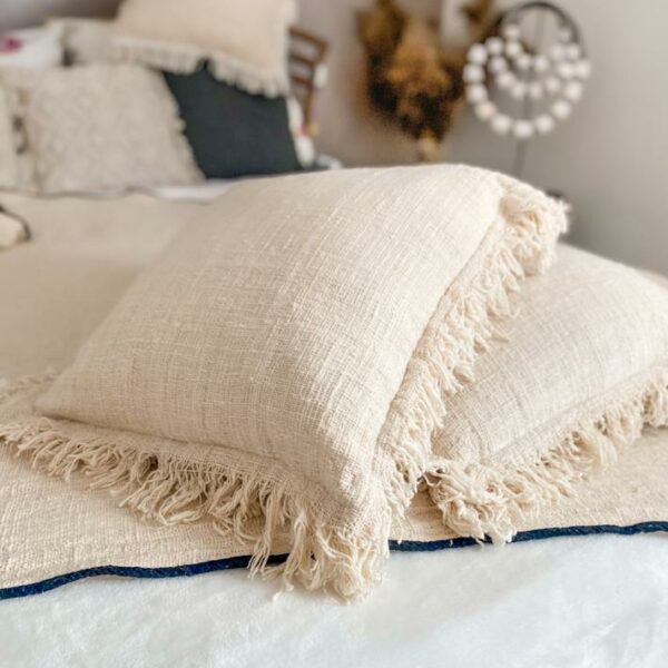 kissenhuelle aus rohbaumwolle boho lembut 3