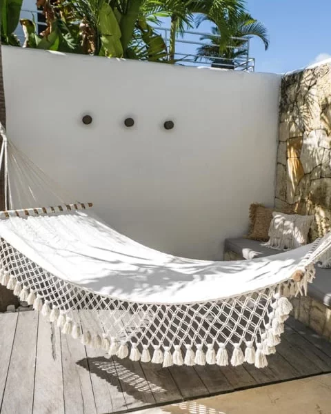 haengematte mit fransen boho