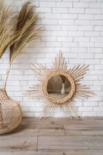 rattan spiegel blume xl