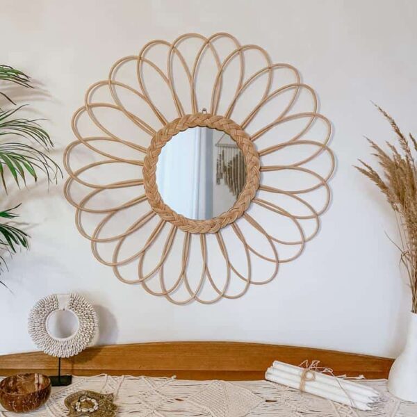 rattan spiegel sonne xl 15