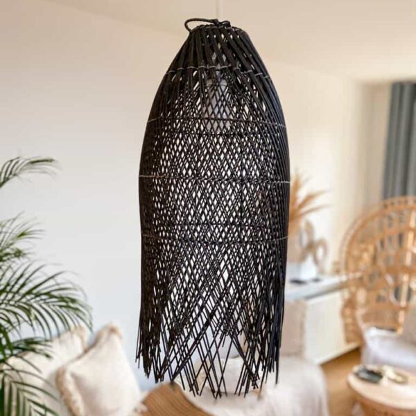 boho rattan lampe ubur ubur 65x30