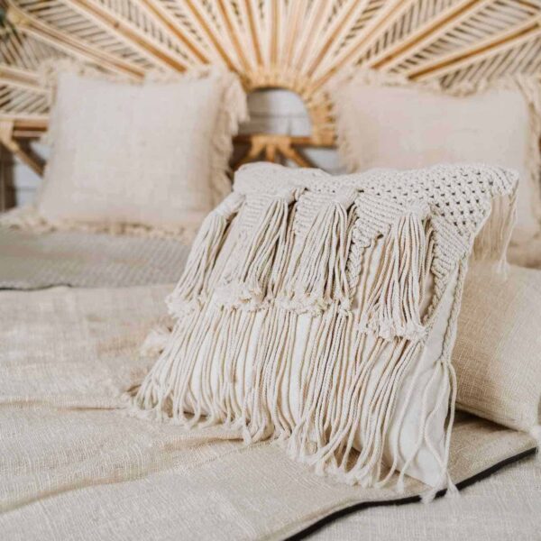 geflochtene makramee boho kissenbezug satu l