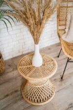 rattan runder kaffeetisch kubu 2