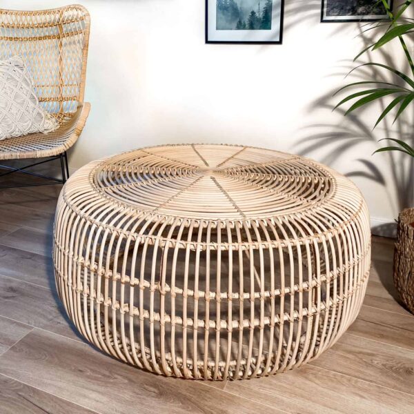 rattan runder kaffeetisch kopi xl 2