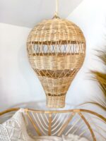 boho rattan lampe balonik 55x35 4