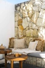 geflochtene raffia kissenbezug m 2