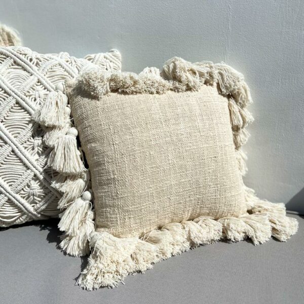 geflochtene raffia kissenbezug m 3