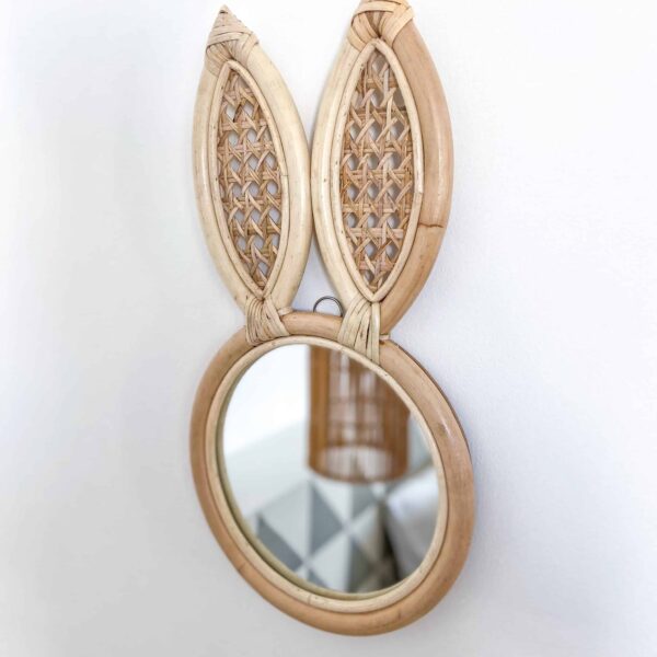 rattan spiegel hase
