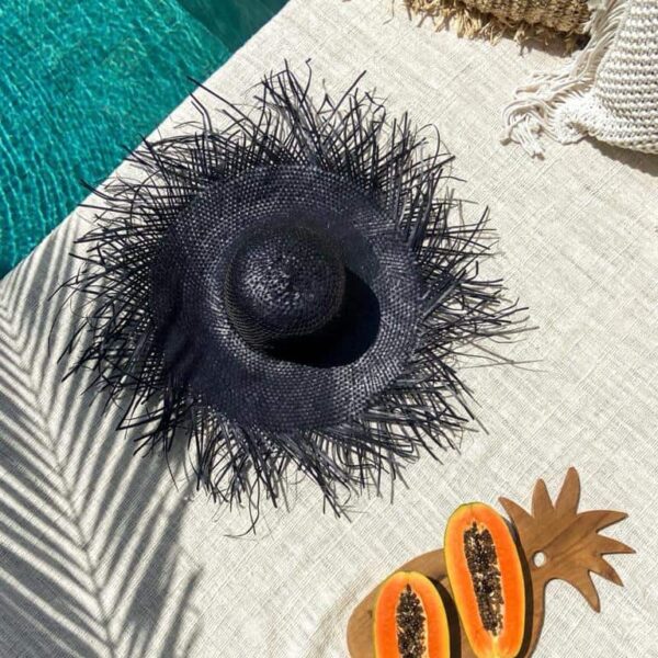 strand strohhut natuerlich putih 10