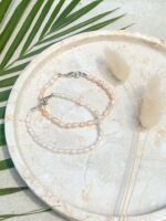 weisse perlenarmband