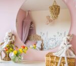 zyrandol z koralikami bezowy