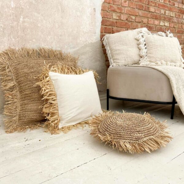 raffia kissenbezug l