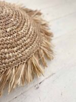 runde raffia kissenbezug m 2