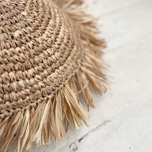 runde raffia kissenbezug m 2