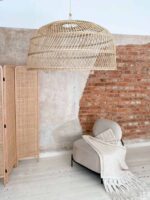 boho rattan lampe kuba xl 60x100