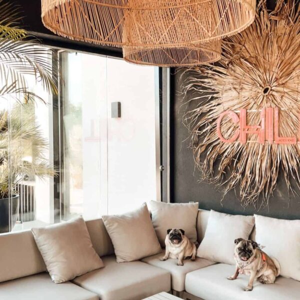 boho rattan lampe suren m 55x40