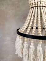 holzperlen kronleuchter raya