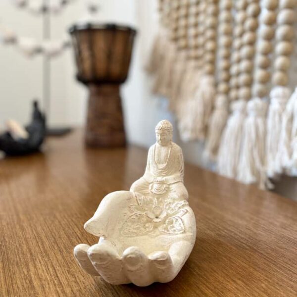 raeucherstaebchenhalter hand buddha grafit 18