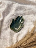 keramik raeucherstaebchenhalter hamsa gruen 2