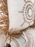 boho kissenbezug mit muscheln ana