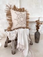 boho kissenbezug mit muscheln aris