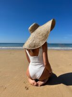 breite krempe strand strohhut saman braun 2