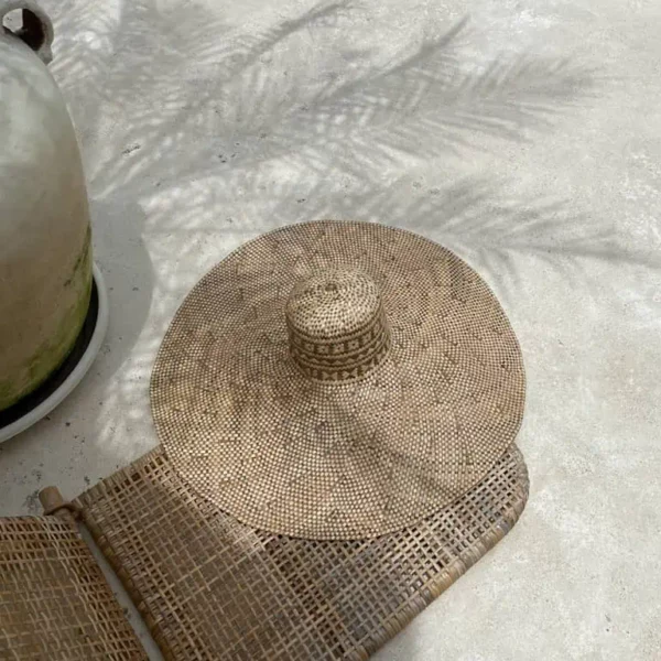 breite krempe strand strohhut saman schwarz 3