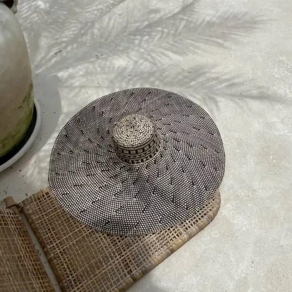 breite krempe strand strohhut saman schwarz 4