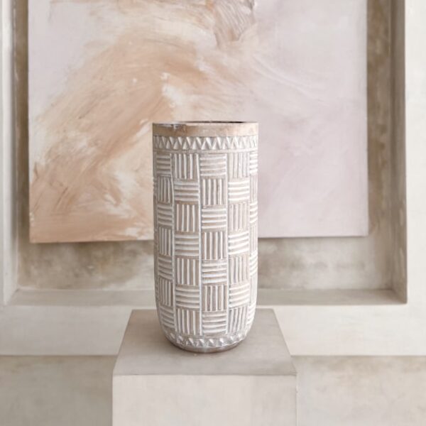 geschnitzte vase wabi sabi 2