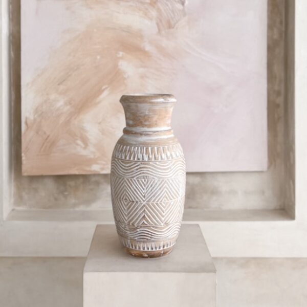 geschnitzte vase wabi sabi 9