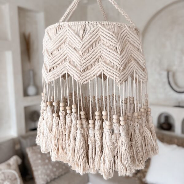 makramee kronleuchter boho makrama l 2