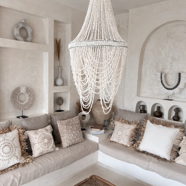 muschel kronleuchter weiss elsa 2