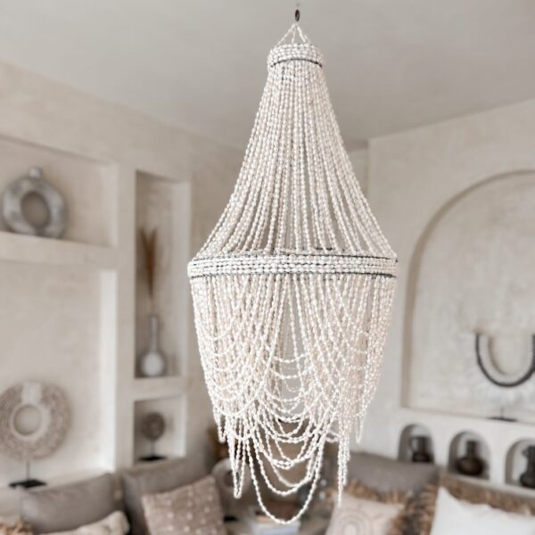 muschel kronleuchter weiss elsa