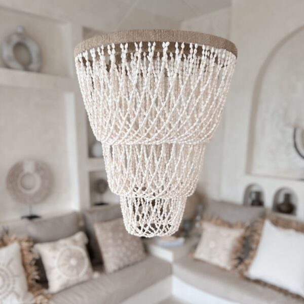 muschel kronleuchter weiss nati 2